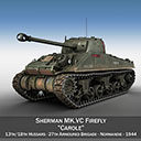 M4谢尔曼萤火虫马克VC - 英国变种与17磅反坦克炮
